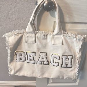 Canvas BEACH tote. Perfect summer bag